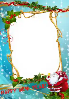 An inscription on the frame: Happy New Year!