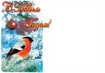 An inscription on the frame: Happy New Year!