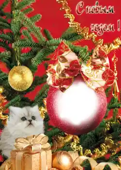 An inscription on the frame: Happy New Year!