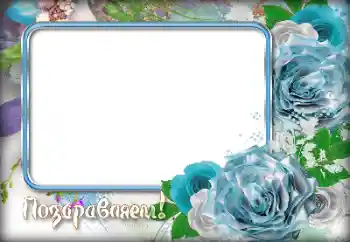 An inscription on the frame: Congratulations! An inscription on the frame: Congratulations!