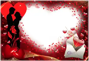 An inscription on the frame: Kiss Day An inscription on the frame: Kiss Day