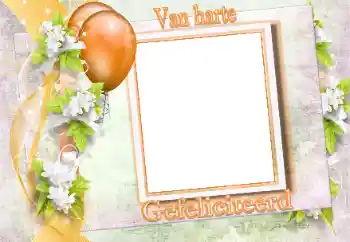 An inscription on the frame: Congratulations! An inscription on the frame: Congratulations!