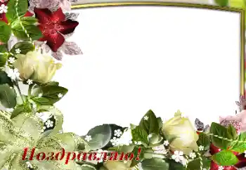 An inscription on the frame: Congratulations! An inscription on the frame: Congratulations!