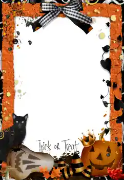 An inscription on the frame: Trick or Treat An inscription on the frame: Trick or Treat