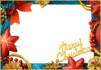 An inscription on the frame: Merry Christmas! An inscription on the frame: Merry Christmas!