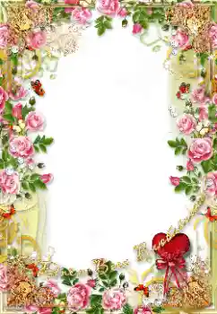 An inscription on the frame: Happy Valentines Day!