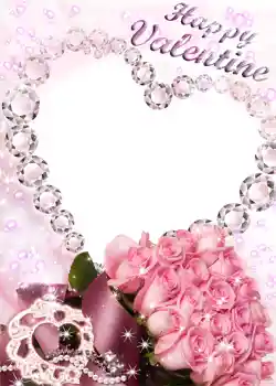 An inscription on the frame: Happy Valentines Day! An inscription on the frame: Happy Valentines Day!