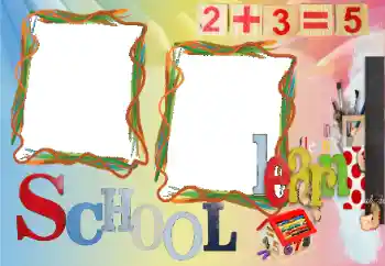 An inscription on the frame: School An inscription on the frame: School