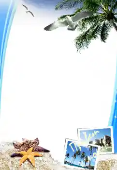 An inscription on the frame: Привет с моря