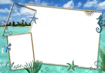 An inscription on the frame: On the sea