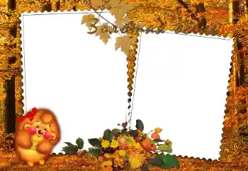 An inscription on the frame: Золотая осень