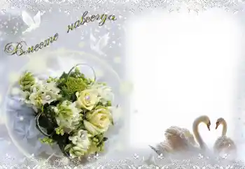 Photo effect from category Wedding frames № 15058. An inscription on the frame: Вместе навсегда!