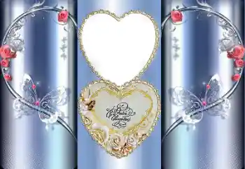 An inscription on the frame: Our wedding An inscription on the frame: Our wedding